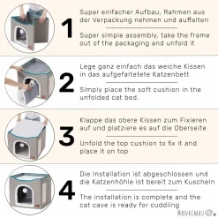 Monkimau Katzenhöhle XL Flauschig Für 2 Katzen 8 Monkimau Katzenhöhle XL Flauschig Für 2 Katzen -Garten- & Gewächshäuser Geschäft f17d74bb6422c41c38ff3cfd3de446b7