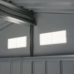 Outsunny Gerätehaus Mit Fundament Geräteschuppen Gartenhaus Garten Schuppen Metall Gelb 277 X 195 X 192 Cm -Garten- & Gewächshäuser Geschäft f1884ce61fb6b9797d692ec3d0aa43f6