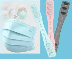 Shiwei 6 Stück Maskenhalter Halterung Maskenverlängerung Maskenband Mundschutz Halter Masken Halter Ohrenschoner Schwarz