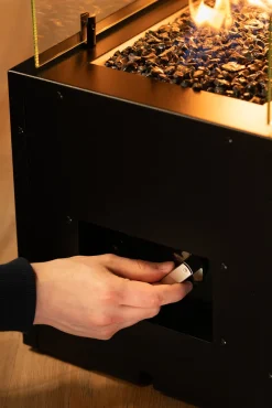 Planika Rio Gas Feuerstelle, Schwarz, Außenkamin, Outdoor, Rechteckig, Mit Glaskieselsteinen - Wetterfest, Terrassenheizung, Gasofen, Für Garten & Patio -Garten- & Gewächshäuser Geschäft f1b15ef5e12cb63526738cc9daa78ef5