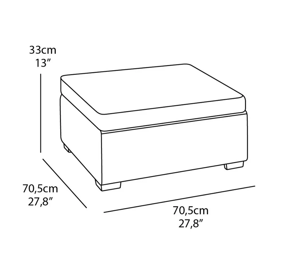 ALLIBERT By KETER Allibert Salta 5 Tlg Loungeset 4x Hocker 1x Tisch Braun Inkl. Sunbrella Kissen - Rattanoptik, Wetterfest, Garten, Outdoor 5 ALLIBERT By KETER Allibert Salta 5 Tlg Loungeset 4x Hocker 1x Tisch Braun Inkl. Sunbrella Kissen - Rattanoptik, Wetterfest, Garten, Outdoor – Bild 5