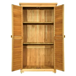 MCombo Gartenschrank Gerätehaus Geräteschuppen Garten Schuppen Schrank Holz 0870 -Garten- & Gewächshäuser Geschäft f1d8e776646b125ebe04c48ca863ad08