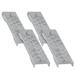 BBQ-Toro Edelstahl Flammlachsbrett Für Fisch (4 Stück) | Lachsbrett Für Grill