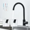 Homelody Wasserhahn Küche 360° Drehbar Niederdruck Küchenarmatur Niederdruck Mischbatterie Küche Armatur Edelstahl Spültischarmatur Für Spüle Boiler, Schwarz