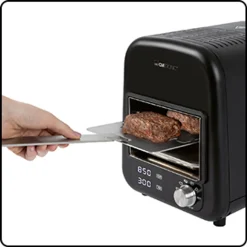 Clatronic EBG 3760 Elektro Beef-Grill, Keramischer Infrarot- Hochleistungsbrenner Mit 1600 Watt, Perfekte Steakergebnisse In Unter 45 Sekunden, 5 Elektrische Grillprogramme, LED-Display, In- Und Outdoor Schwarz -Garten- & Gewächshäuser Geschäft f2530017fc17933e2d82b2c2f439cb2c