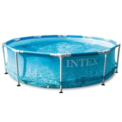 INTEX Beachside Pool-Set Mit Metallrahmen (Filterpumpe) 4.485 L -Garten- & Gewächshäuser Geschäft f27fe6dadf4c37ffa593a9157e80e217