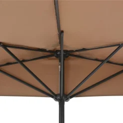 VidaXL Balkon-Sonnenschirm Mit Alu-Mast Taupe 300×150 Cm Halbrund -Garten- & Gewächshäuser Geschäft f28d6f8ef27af25c8b7740c949cb5e87