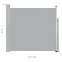 VidaXL Ausziehbare Seitenmarkise 170×300 Cm Grau -Garten- & Gewächshäuser Geschäft f2aa7d9c4560a5d8b901170f27ab1a3f