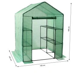 Zelsius Folien Gewächshaus Mit 8 Ablagen, 195x143x143 Cm, Tomatenhaus -Garten- & Gewächshäuser Geschäft f2bb40a5b2e7d3ce3bd78652e2ace7b4