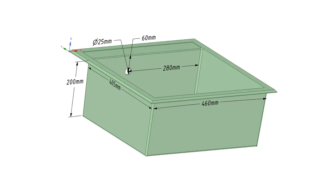 Keton Granitspüle Küchenspüle Granit Einbauspüle Spülbecken Spüle Granit Schwarz 50x50cm 3 Keton Granitspüle Küchenspüle Granit Einbauspüle Spülbecken Spüle Granit Schwarz 50x50cm – Bild 3