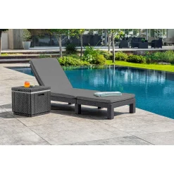 ALLIBERT By KETER Allibert Sonnenliege Daytona, Graphitgrau -Garten- & Gewächshäuser Geschäft f2c36095af904e5d9499909544ea2c88