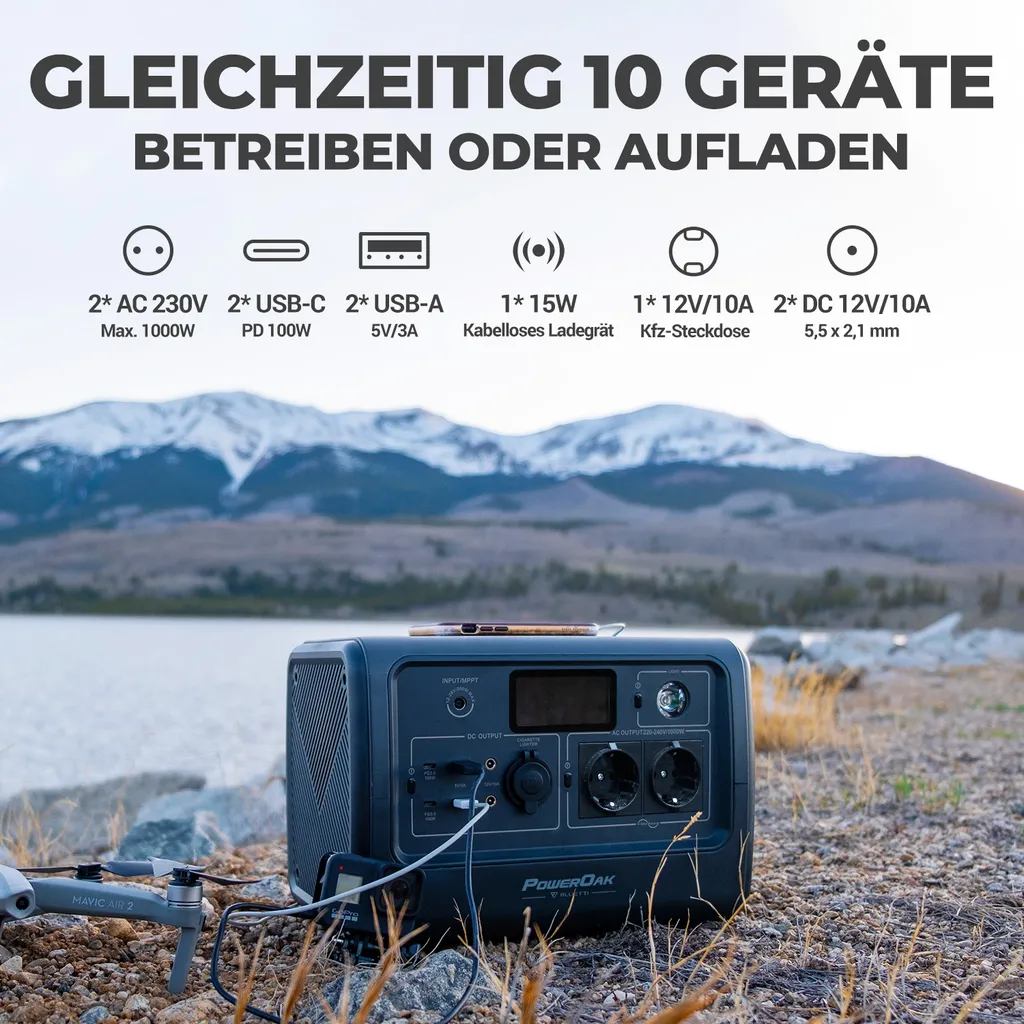 BLUETTI Tragbarer Stromerzeuger EB70 Mit PV200 200W Solar Panel, 716Wh LiFePO4 Batterie-Backup Solarspeicher Mit 100W Typ-C, Solargenerator Für Autoreisen, Netzunabhängig, Stromausfälle 3 BLUETTI Tragbarer Stromerzeuger EB70 Mit PV200 200W Solar Panel, 716Wh LiFePO4 Batterie-Backup Solarspeicher Mit 100W Typ-C, Solargenerator Für Autoreisen, Netzunabhängig, Stromausfälle – Bild 3