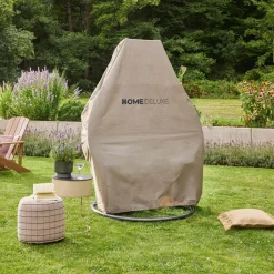 HOME DELUXE - Polyrattan Hängesessel TWIN Grau - Komplett Inkl. Regenabdeckung Hängestuhl Hängekorb Gartenliege -Garten- & Gewächshäuser Geschäft f2d9e9731bf3dd779ac5cc06c99c690f