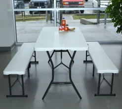 Lifetime Kunststoff Bierzeltgarnitur 3-teilig | Weiß | 183x70x74 Cm -Garten- & Gewächshäuser Geschäft f322c10fde59ed1dfda28c6af251c3d0