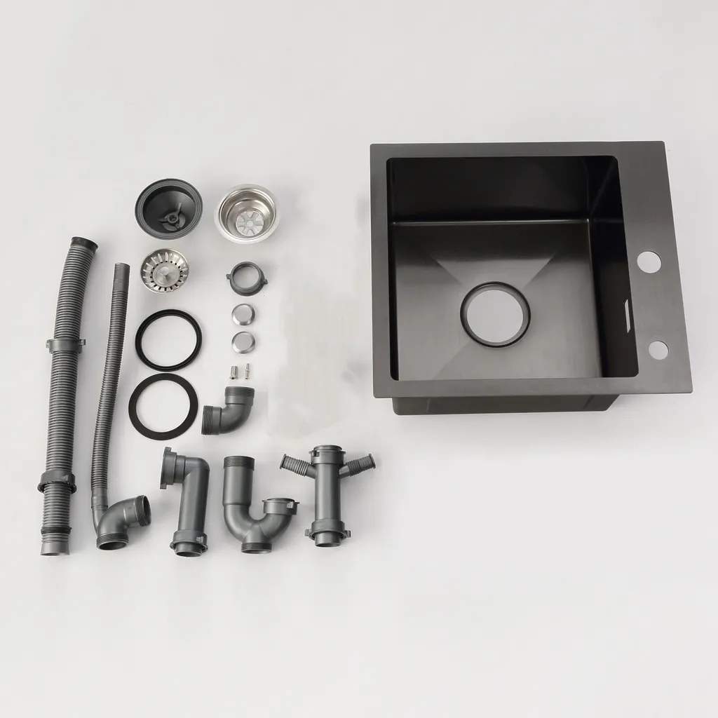 CECIPA Edelstahl Küchenspüle Spülbecken Einbauspüle, Mit Ablaufgarnitur Set,40x45cm 10 CECIPA Edelstahl Küchenspüle Spülbecken Einbauspüle, Mit Ablaufgarnitur Set,40x45cm – Bild 10