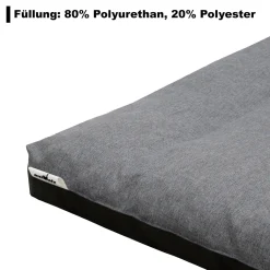 ANIMALZ Hundebett Katzenbett Hundekorb Hundekissen Schlafplatz Tierbett Katzenorb Größe: Grau XXL - 120 X 80 X 14 Cm -Garten- & Gewächshäuser Geschäft f32cfe254229978dc09f496b9f924671