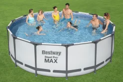 Bestway Steel Pro Max™ Frame Pool Komplett-Set, Rund, 427x122cm, 5612X -Garten- & Gewächshäuser Geschäft f389299559879bdad5b879097688fa5f