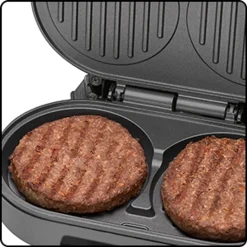 Clatronic HBM 3696 Hamburger-Grill, 2 Große Grillflächen, 2 Kontrollleuchten, Herausnehmbarer Fettauffangbehälter, 1.000 Watt -Garten- & Gewächshäuser Geschäft f38dc9da0809432f300b953296bbb6bd