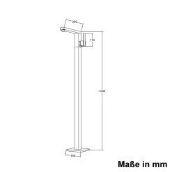 Mai & Mai Freistehende Waschbecken Und Wannen-Armatur Cascada1 Edel Verchromt In Silber 103,5 Cm Hoch -Garten- & Gewächshäuser Geschäft f3a0f94928d12b813d70fa942145ac45