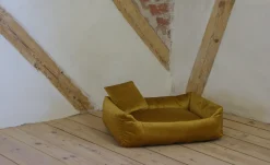 SILVIO DESIGN Rohrschneider Kuschelsofa Samt Senf Gr.2