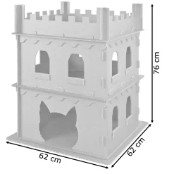 XL Katzenburg Katzenturm Katzenhaus Katzenhöhle Katzennest Haus Aus Pappe Kartonhaus Spielhaus Für Katzen Petigi Katzenmöbel Kratzmöbel Katzenpapphaus -Garten- & Gewächshäuser Geschäft f3c055c0bdc8865eb35ce69b2ce57b9f