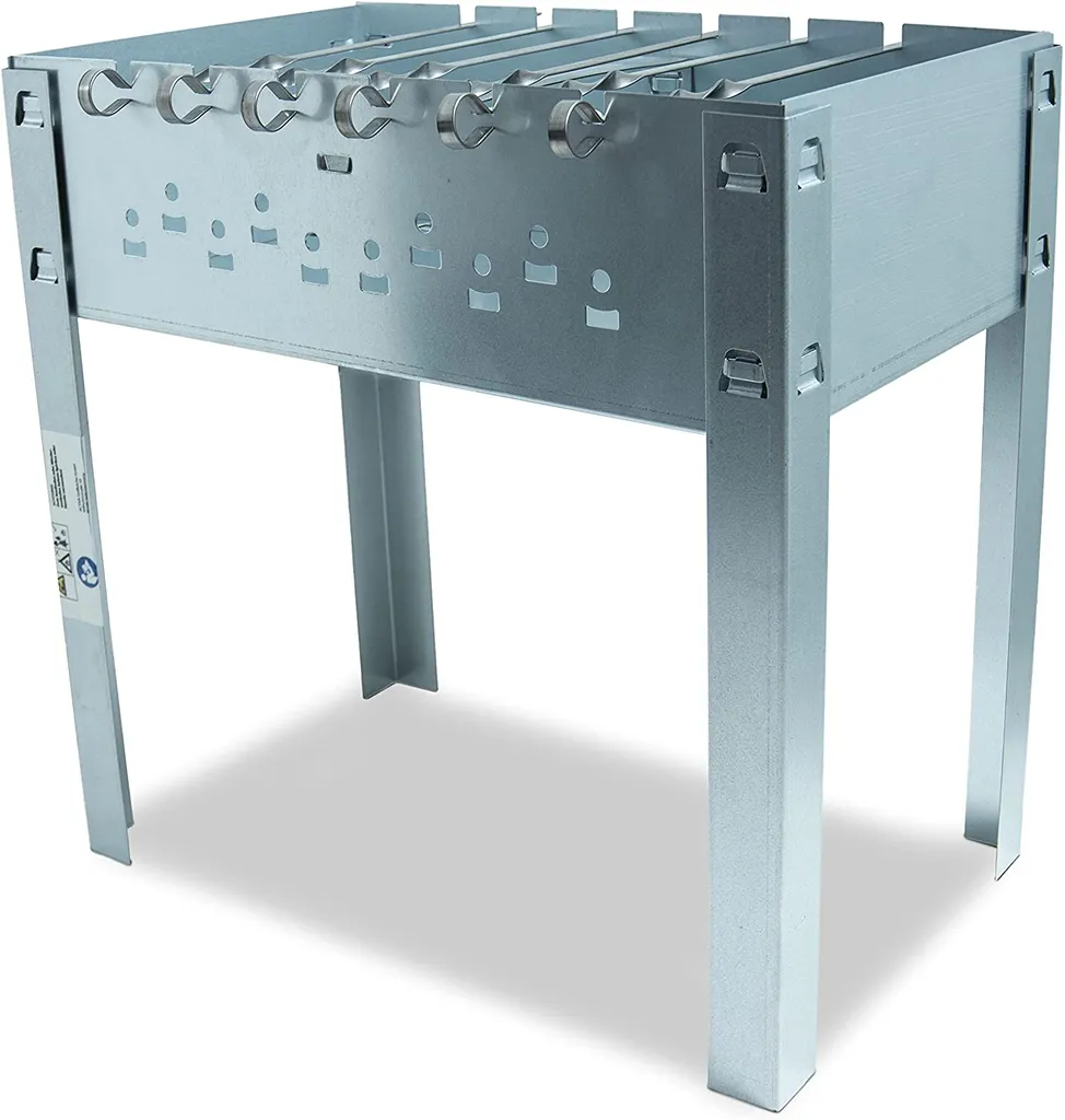 ACTIVA Grillküche ACTIVA Mangal Schaschlik Grill Edelstahl 50x30 Cm Inkl. Grillrost Und 6 Spießen 5 ACTIVA Grillküche ACTIVA Mangal Schaschlik Grill Edelstahl 50x30 Cm Inkl. Grillrost Und 6 Spießen – Bild 5