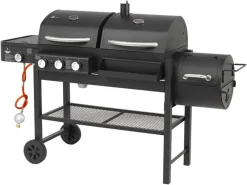 El Fuego Gas-/Holzkohlegrill/Smoker Kombigrill Sierra 3in1 2x 43x45cm