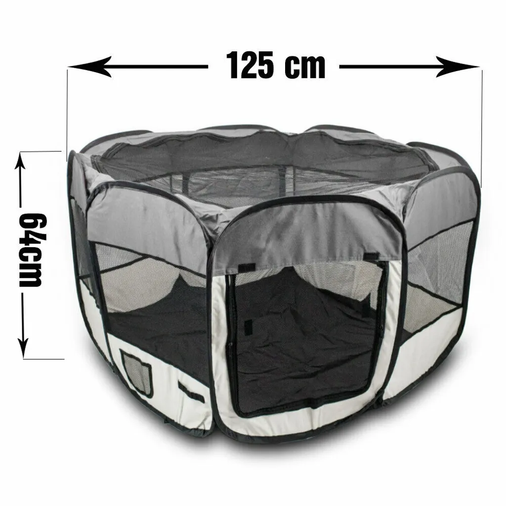 Bituxx Welpenlaufstall Farbe Schwarz, MS-16126 3 Bituxx Welpenlaufstall Farbe Schwarz, MS-16126 – Bild 3