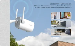 COOAU Überwachungskamera Außen Akku Mit 32G SD-Karte, Kabellose WLAN Kamera Outdoor Mit PIR Bewegungsmelder, Personen/Autoerkennung, 15m Nachtsicht, 2-Wege Audio, IP65, Weiß -Garten- & Gewächshäuser Geschäft f40f9a99d6638306cd40311b52250ddf 1