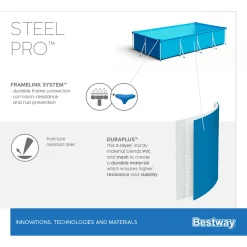 Bestway 56424 Rechteckig Aufstellpool Schwimmbad Steel Pro 400x211x81 CmGestalten: Rechteckig, Maße: 4 - 4,99 M, Filterpumpe: 58381 -Garten- & Gewächshäuser Geschäft f4282b76717d977a9bf728ac2f45fda0