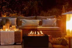 Planika Rio Gas Feuerstelle, Schwarz, Außenkamin, Outdoor, Rechteckig, Mit Glaskieselsteinen - Wetterfest, Terrassenheizung, Gasofen, Für Garten & Patio -Garten- & Gewächshäuser Geschäft f42a7eaeb6412693caa55360d6da4c74