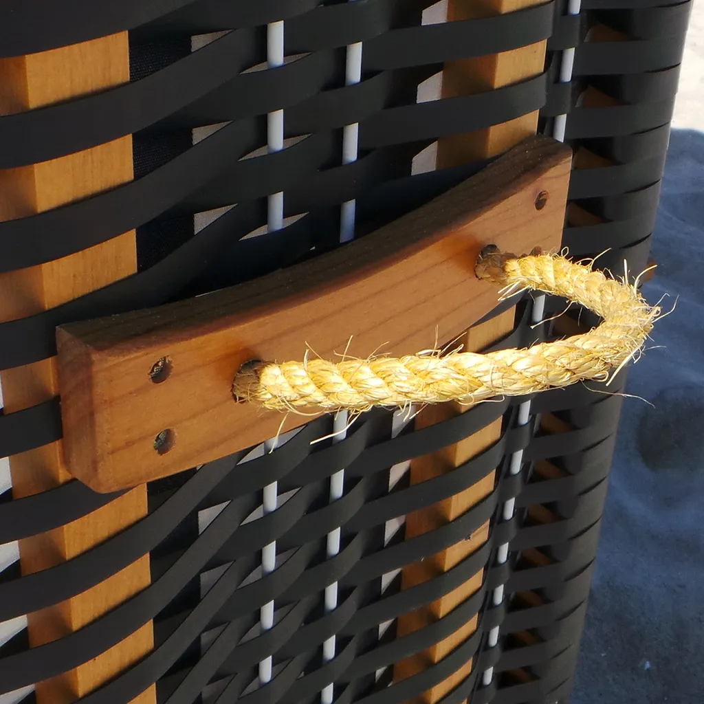 Swing&Harmonie Strandkorb XXL Inkl. Abdeckcover Luxus Volllieger Gartenliege Ostsee + 4 Kissen, Klapptische, Zeitungsfächer 9 Swing&Harmonie Strandkorb XXL Inkl. Abdeckcover Luxus Volllieger Gartenliege Ostsee + 4 Kissen, Klapptische, Zeitungsfächer – Bild 9