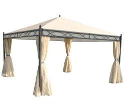 Mendler Pergola Calpe, Garten Pavillon, Stabiles 7cm-Gestell Mit Seitenwand + Moskitonetz Creme 4x4m 20 Mendler Pergola Calpe, Garten Pavillon, Stabiles 7cm-Gestell Mit Seitenwand + Moskitonetz Creme 4x4m -Garten- & Gewächshäuser Geschäft f4586436b33b4c54c7131efab035b0f6