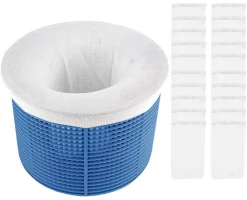 Jormftte Skimmer Socken, Pool Skimmer Socken, Skimmer Pool, 20 Stück Pool Skimmer Netz, Schwimmbad Skimmer Socken Für Pool Skimmer Korb Schwimmbad Filter Schlacken, Blätter Öl, Pollen, Insekten, Abschaum