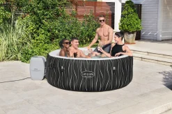 Bestway® LAY-Z-SPA® LED-Whirlpool Hollywood AirJet™ 196 X 66 Cm, Rund -Garten- & Gewächshäuser Geschäft f46833cbe1b28bc366d50e653500f7b7