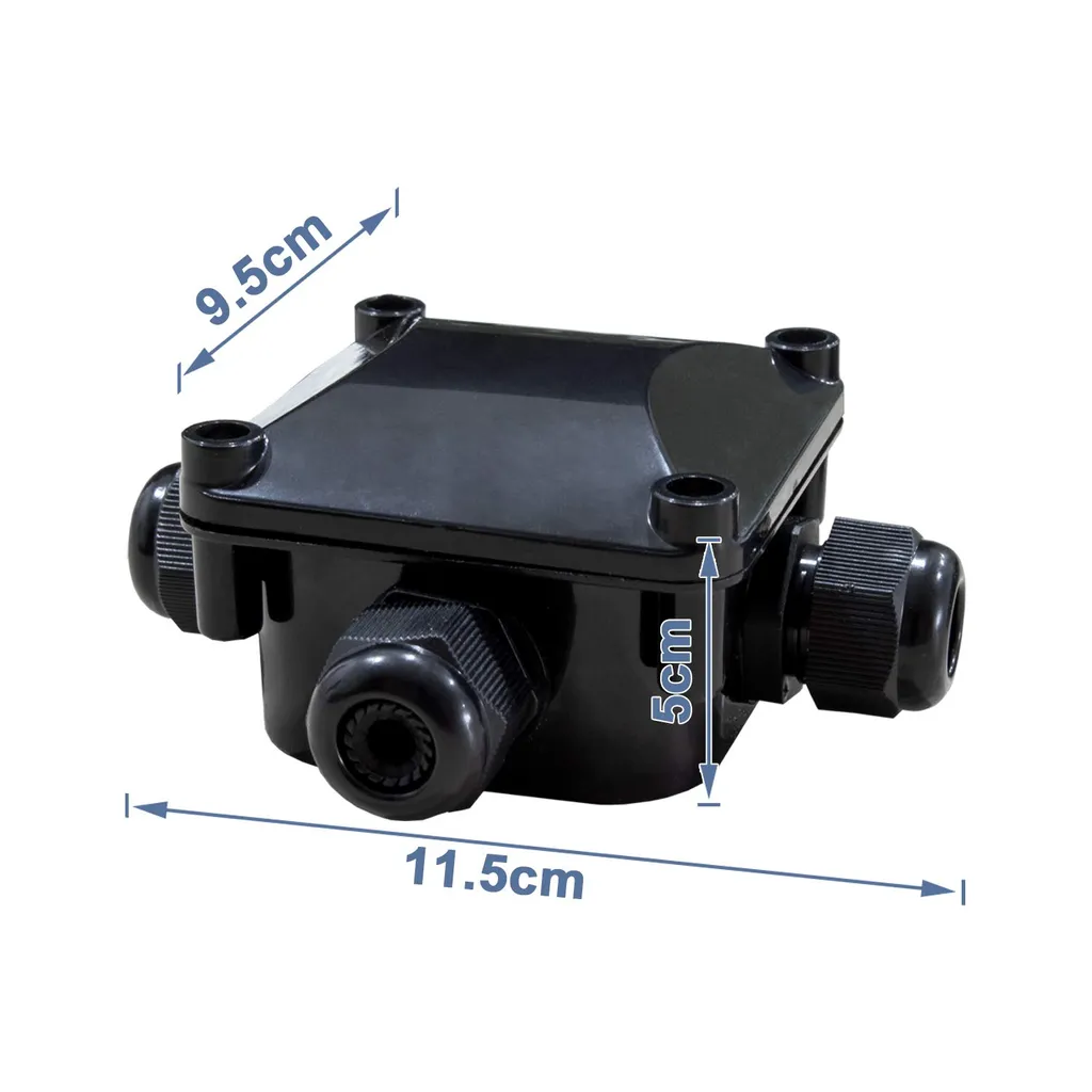 Wolketon Verteilerdose Abzweigdose 10er IP68 Wasserdichte 3-Wege-Verbindungsdose Erdkabel Schwarz Elektrischer Aussenverteilerdose Kabeleinfuehrungen 3 Wolketon Verteilerdose Abzweigdose 10er IP68 Wasserdichte 3-Wege-Verbindungsdose Erdkabel Schwarz Elektrischer Aussenverteilerdose Kabeleinfuehrungen – Bild 3