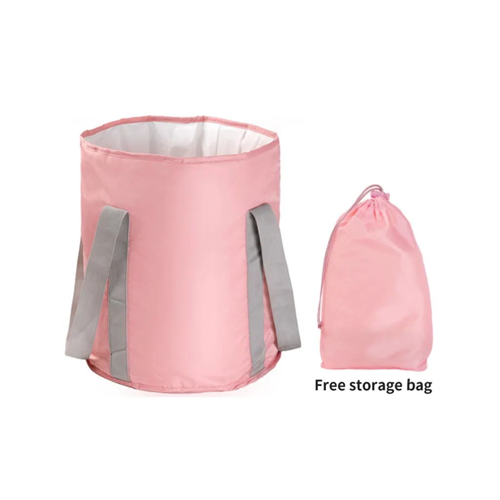 Jesunfuzhu Rosa Faltbare Fußwanne 38cm X 31cm Fussbadewanne Wasser Spa Tragbare Badewannen Fusswaschbecken Wassereimer Für Outdoor-Reisen 2 Jesunfuzhu Rosa Faltbare Fußwanne 38cm X 31cm Fussbadewanne Wasser Spa Tragbare Badewannen Fusswaschbecken Wassereimer Für Outdoor-Reisen – Bild 2