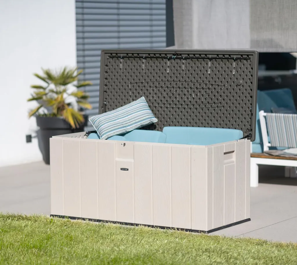 Lifetime Kunststoff Kissenbox "Harmony", Polsteraufbewahrung, 568 L Lichtgrau 72 X 151 X 70 Cm (L X B X H) 7 Lifetime Kunststoff Kissenbox "Harmony", Polsteraufbewahrung, 568 L Lichtgrau 72 X 151 X 70 Cm (L X B X H) – Bild 7