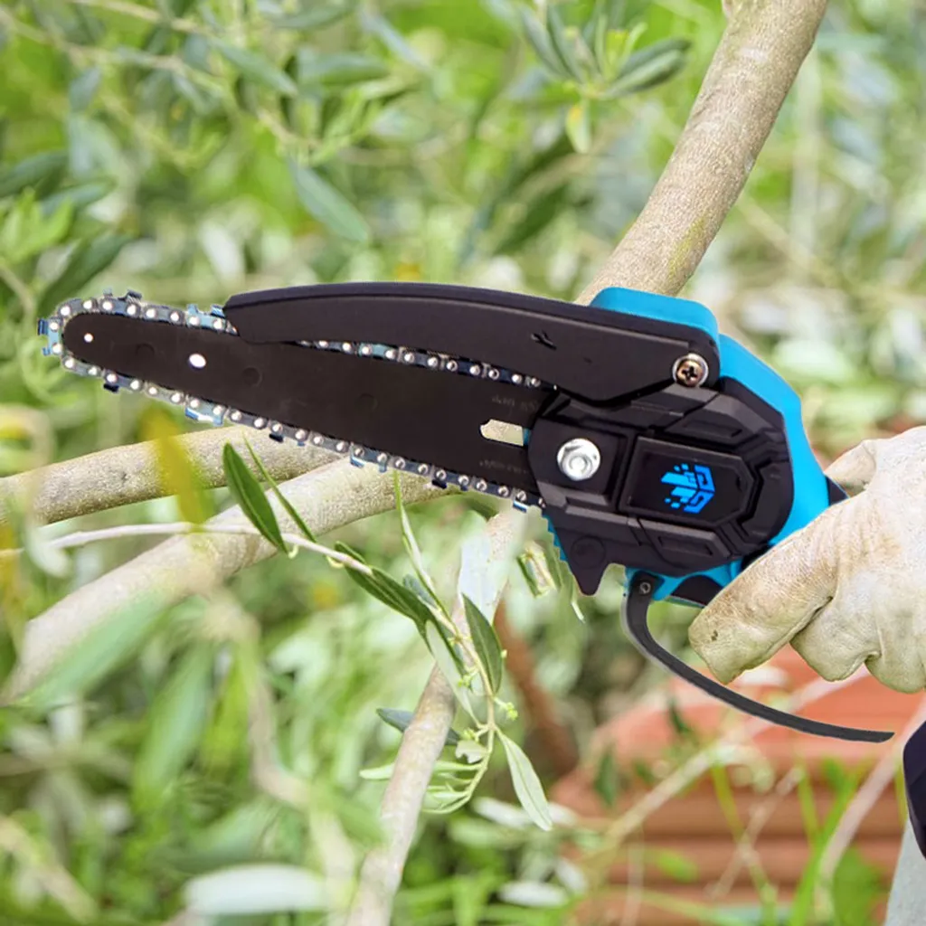 Yofidra 6 Zoll Elektrokettensägen Garten Handkettensäge Mit 4 Ketten (Ohne Akku) 8 Yofidra 6 Zoll Elektrokettensägen Garten Handkettensäge Mit 4 Ketten (Ohne Akku) – Bild 8