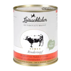 Loisachtaler Hundenaturkost Loisachtaler - Rindertopf | Dose 800g