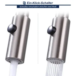 Homelody Küchenarmatur Mit 2 Strahlen Wasserhahn Küche Ausziehbar Spültischarmatur Edelstahl Armatur Küche Mit Brause Mischbatterie Küche Hochdruck Armatur -Garten- & Gewächshäuser Geschäft f51e915114ec0ccc765ef9ab1d484616