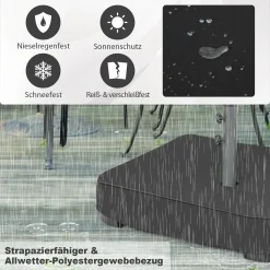 COSTWAY Sonnenschirmständer Mit Sandsäcken (90 Kg Füllkapazität), 2 Feststellknöpfen, Sonnenschirm Ständer Befüllbar, Schirmständer Marktschirmständer Für Terrasse, Garten 9 COSTWAY Sonnenschirmständer Mit Sandsäcken (90 Kg Füllkapazität), 2 Feststellknöpfen, Sonnenschirm Ständer Befüllbar, Schirmständer Marktschirmständer Für Terrasse, Garten -Garten- & Gewächshäuser Geschäft f529058882952345e7d4c838f96c19f8