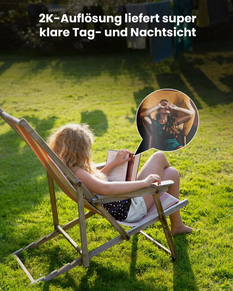 IeGeek 2K Überwachungskamera Wlan Mit 32GB SD-Karte, PTZ Outdoor IP Kamera Überwachung WiFi Dome Camera Mit Farbnachtsicht, Mensch Bewegungsmelder, 2-Wege-Audio 2 IeGeek 2K Überwachungskamera Wlan Mit 32GB SD-Karte, PTZ Outdoor IP Kamera Überwachung WiFi Dome Camera Mit Farbnachtsicht, Mensch Bewegungsmelder, 2-Wege-Audio – Bild 2