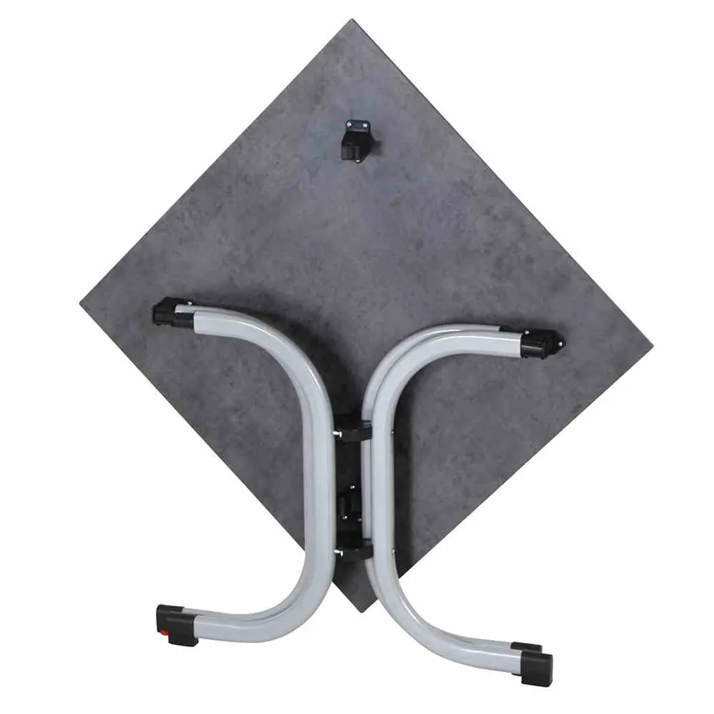 SIENA GARDEN Sola Klapptisch 80x80 Cm, Silber K95706 5 SIENA GARDEN Sola Klapptisch 80x80 Cm, Silber K95706 – Bild 5
