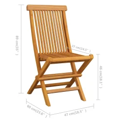 VidaXL Klappbare Gartenstühle 6 Stk. Massivholz Teak -Garten- & Gewächshäuser Geschäft f5c497afb45879980bc6614c4dfd80dd