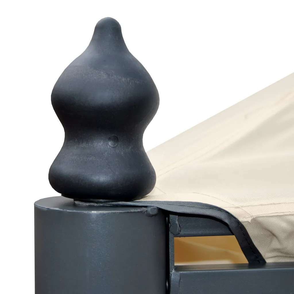 Mendler Pergola Calpe, Garten Pavillon, Stabiles 7cm-Gestell Mit Seitenwand + Moskitonetz Creme 4x4m 5 Mendler Pergola Calpe, Garten Pavillon, Stabiles 7cm-Gestell Mit Seitenwand + Moskitonetz Creme 4x4m – Bild 5