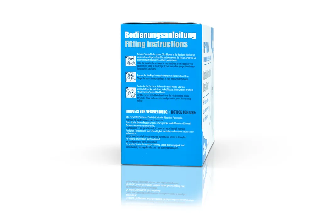 Sunbeam International GmbH HYGISUN FFP2 Atemschutzmaske Weiss, 20 VE 2 Sunbeam International GmbH HYGISUN FFP2 Atemschutzmaske Weiss, 20 VE – Bild 2