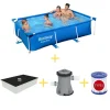 Bestway Pool - Steel Pro - 259 X 170 X 61 Cm - Inklusive Solarsegel, Filterpumpe & Filter