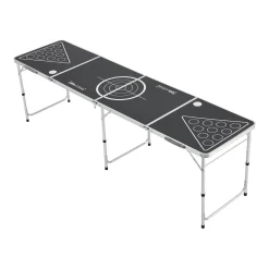 En.casa Bierpong Tisch Ibiza Beer Pong Tisch Verstellbar Und Klappbar 240x60cm Aluminium-Konstruktion Schwarz -Garten- & Gewächshäuser Geschäft f66568f6db539a21703a879142b6ca84