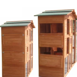 Mucola Hühnerstall Hasenstall Kaninchenstall Freilauf Holz Käfig Stall Hasenkäfig Haus Gefügelstall Hühnerhaus Hühnervoliere Kleintierstall XL -Garten- & Gewächshäuser Geschäft f6a66284a1267cab5df842ad152e7160